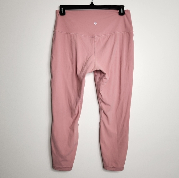 SOLD 🌟Lululemon Align High-Rise Crop Pant Leggings 25" in Pink Puff Size 14 - Picture 8 of 13